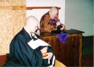 Rev. M. Jiyu, right, and Rev. Phoebe
